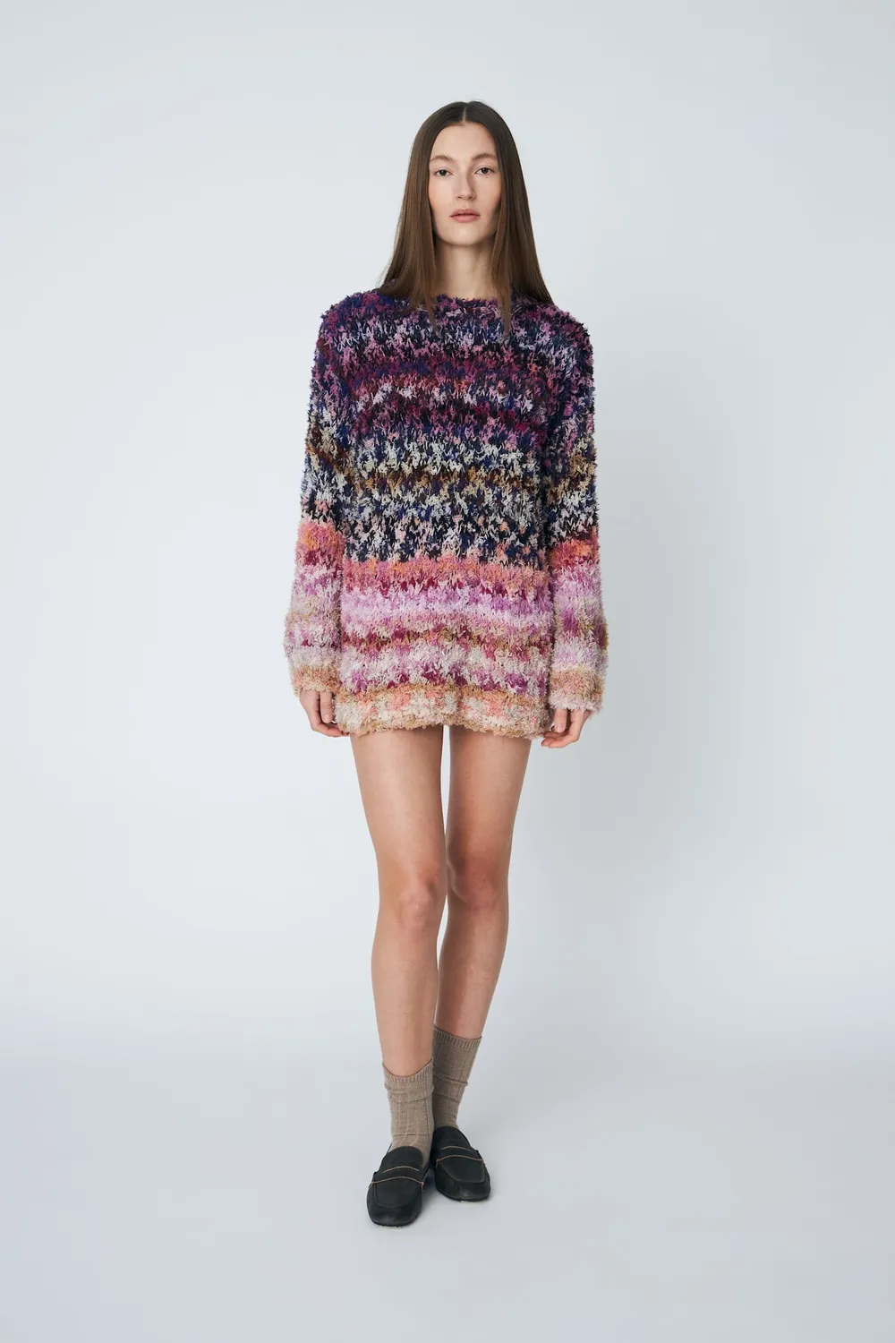 DAWN x DARE Savannah pullover 900 multi pelsstrik uld