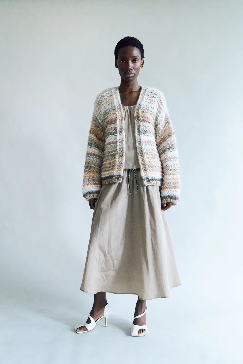 DAWNXDARE GINA 121-262 cardigan peat mohair