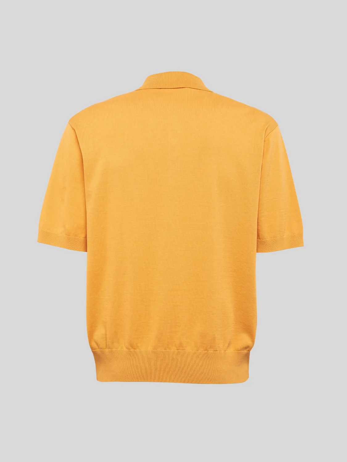 Laneus Knitted Polo poloshirt safran bomuld