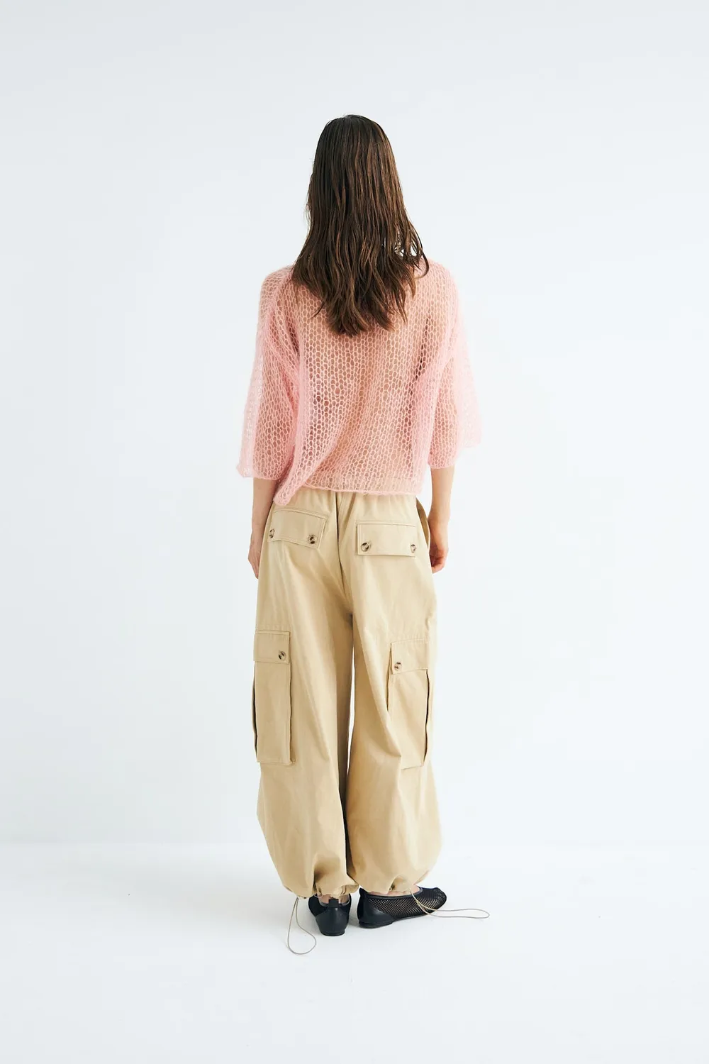 DAWNXDARE Lily 203 Baby Pink striktrøje lyserød mohair uld