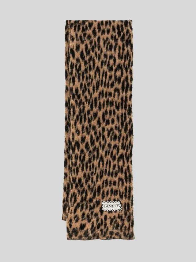 Laneus Brushed Spotted tørklæde spotted alpakka