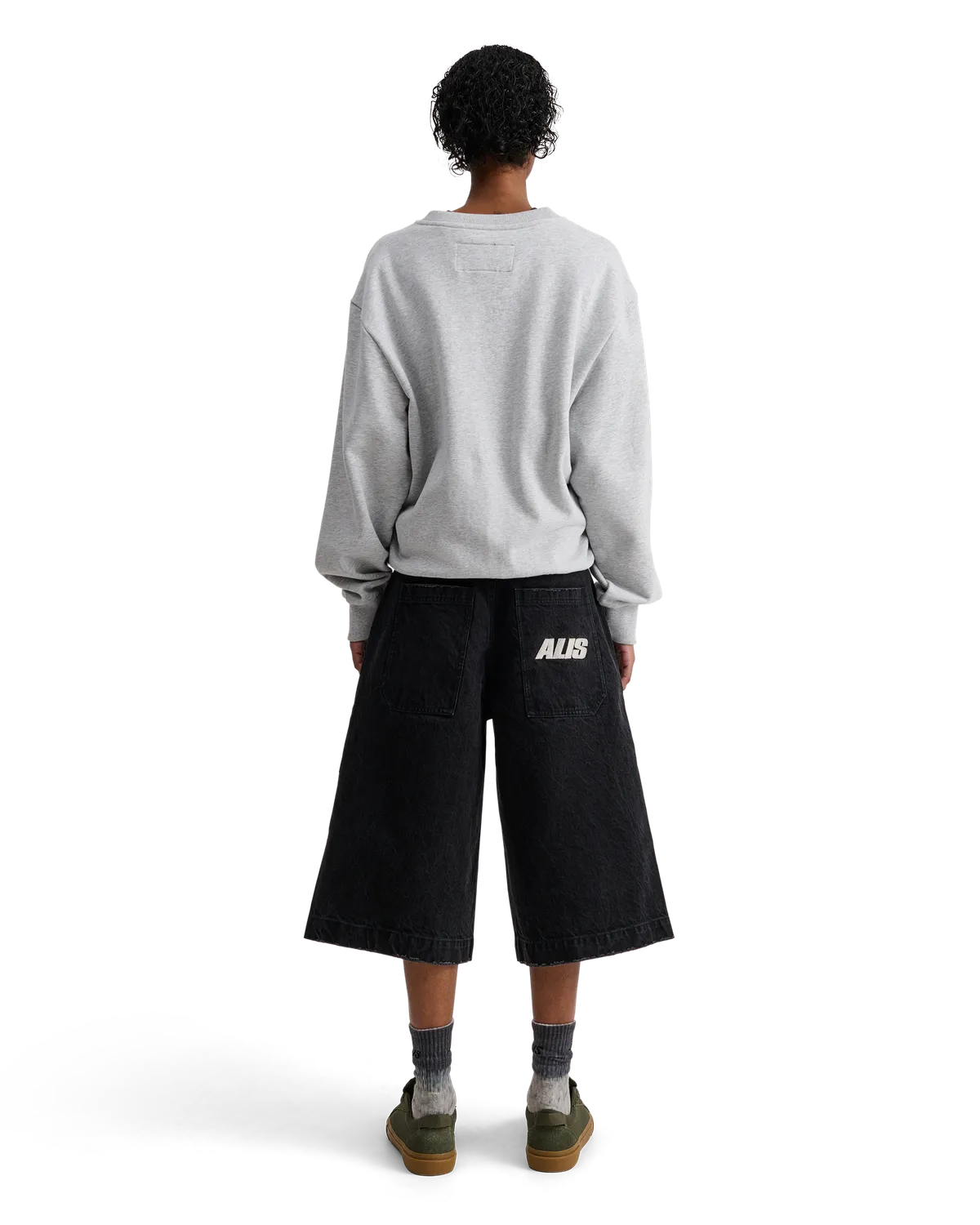 Alis Greco sweatshirt grey melange dame bomuld