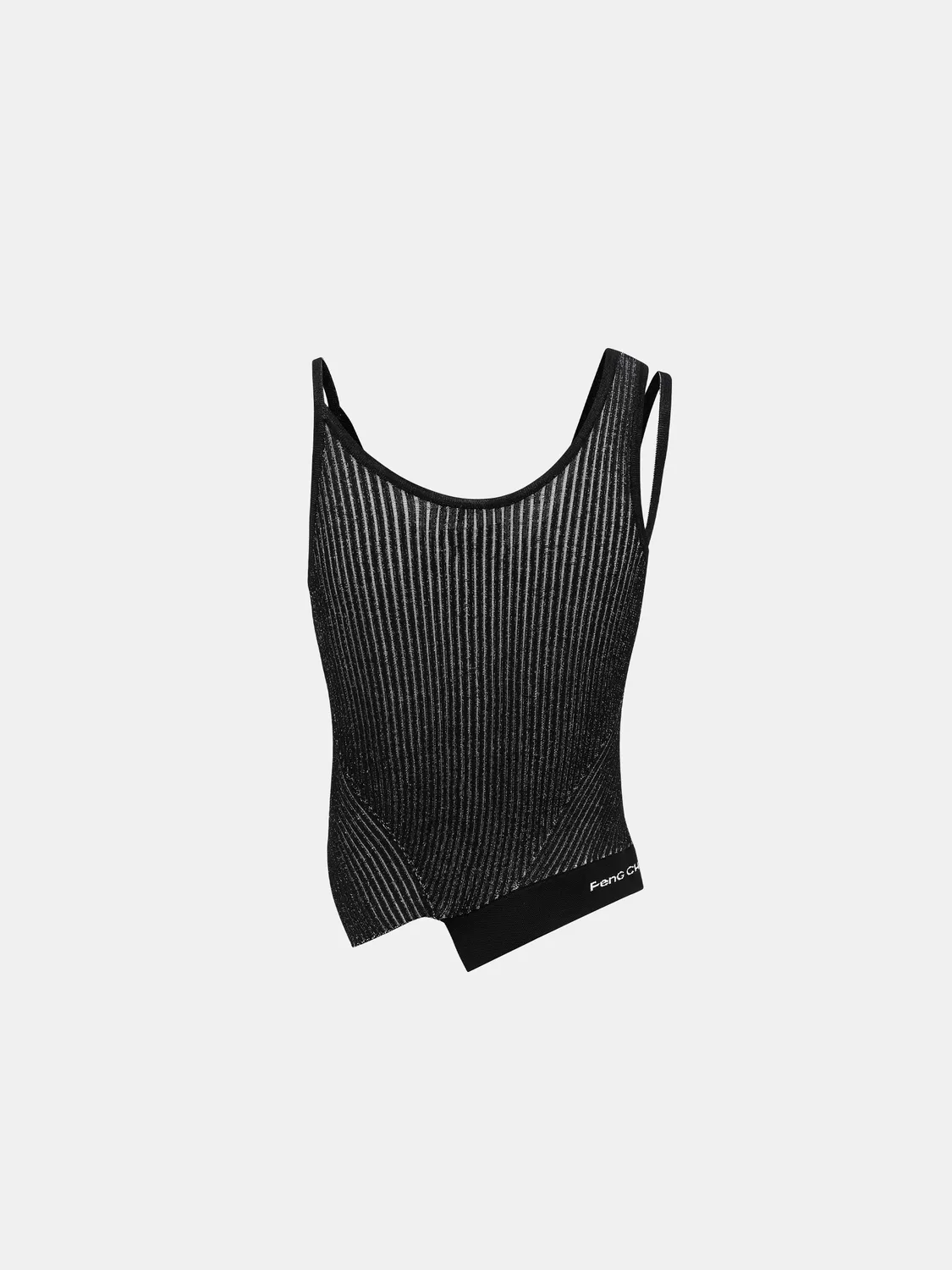 Feng Chen Wang Deconstructed strik tanktop merino cropped