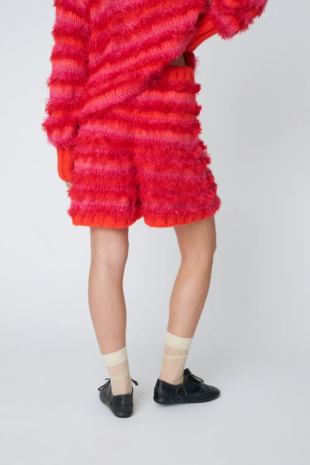 DAWNXDARE Eloise Pullover 335 Chili stribet uldblanding