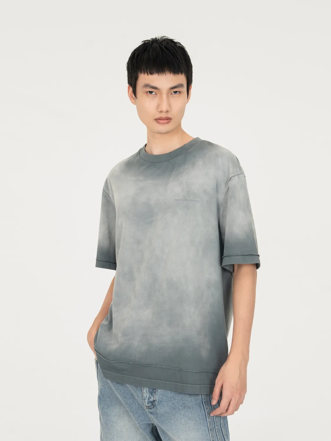 Feng Chen Wang 2 in 1 washed t-shirt grå