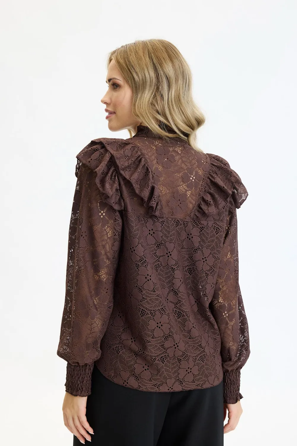 IN FRONT Olympia bluse flæse smock