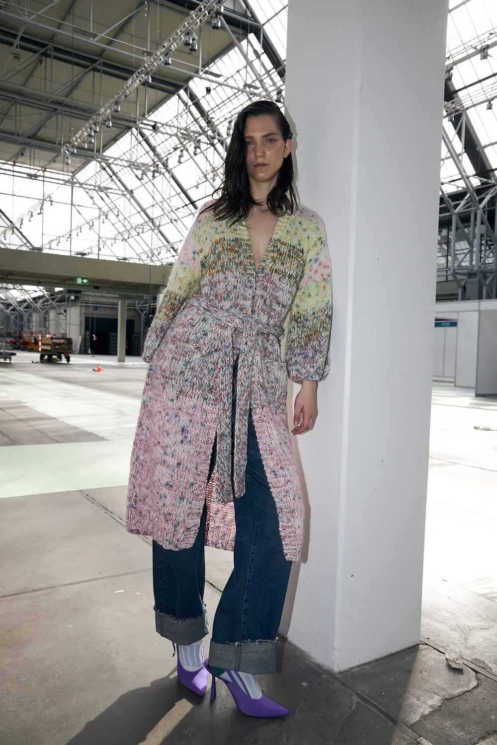 DAWNXDARE FLORENCE cardigan 820 pastel shade håndstrik