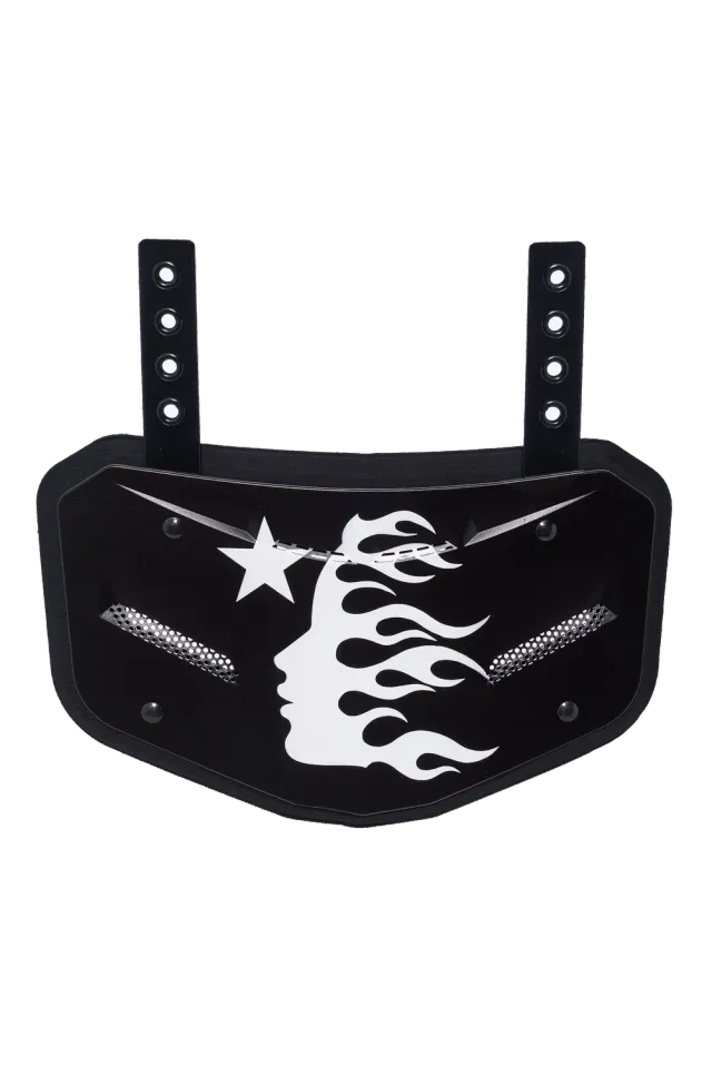 Hellstar Backplate rygplade voksen sort – mesh