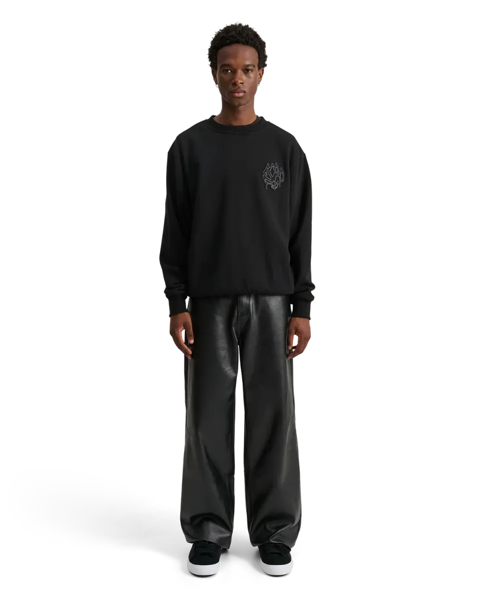 Alis Greco sweatshirt sort – tung bomuld