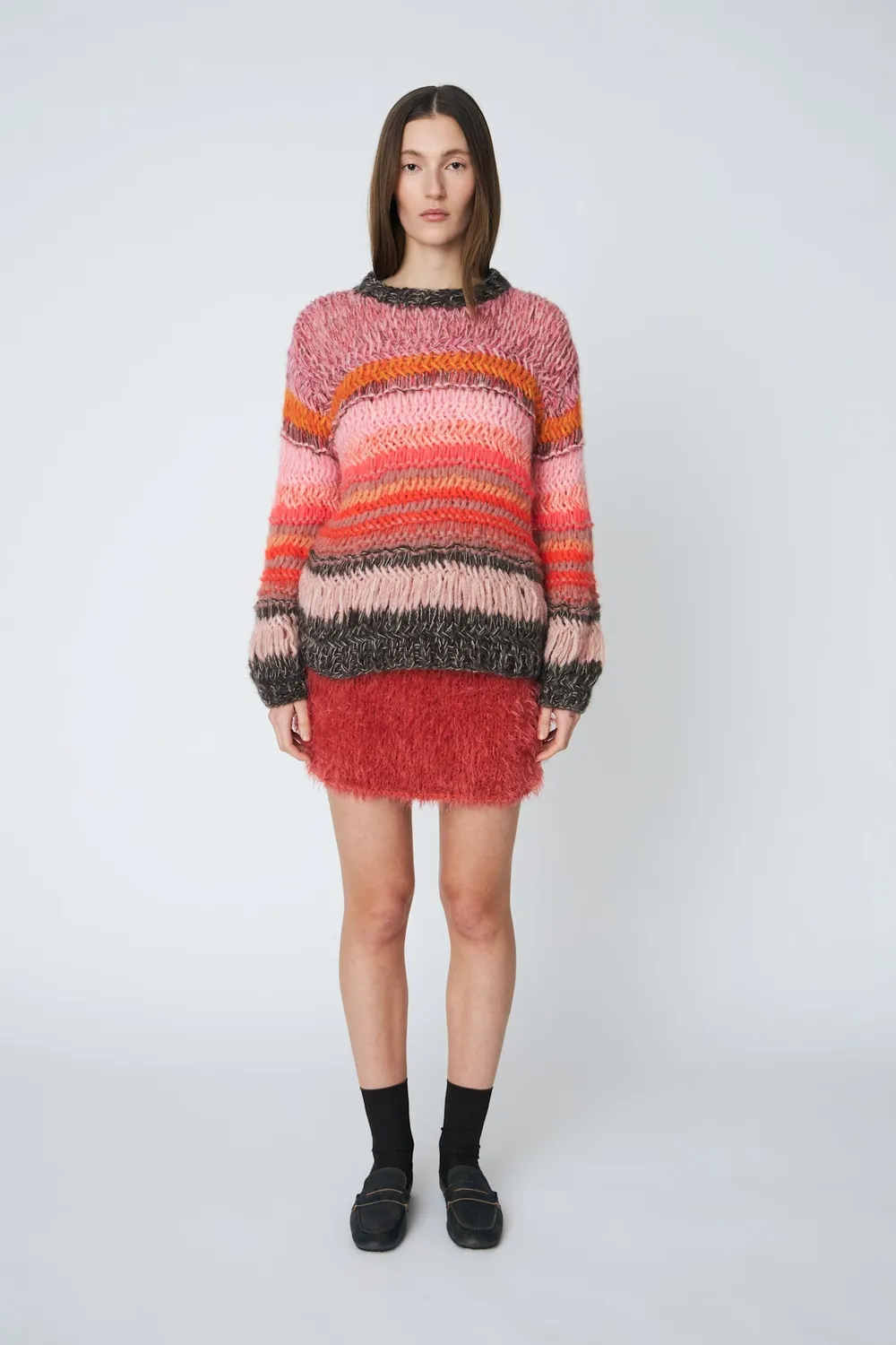 DAWNXDARE Genova pullover 220 Coral Pink mohair