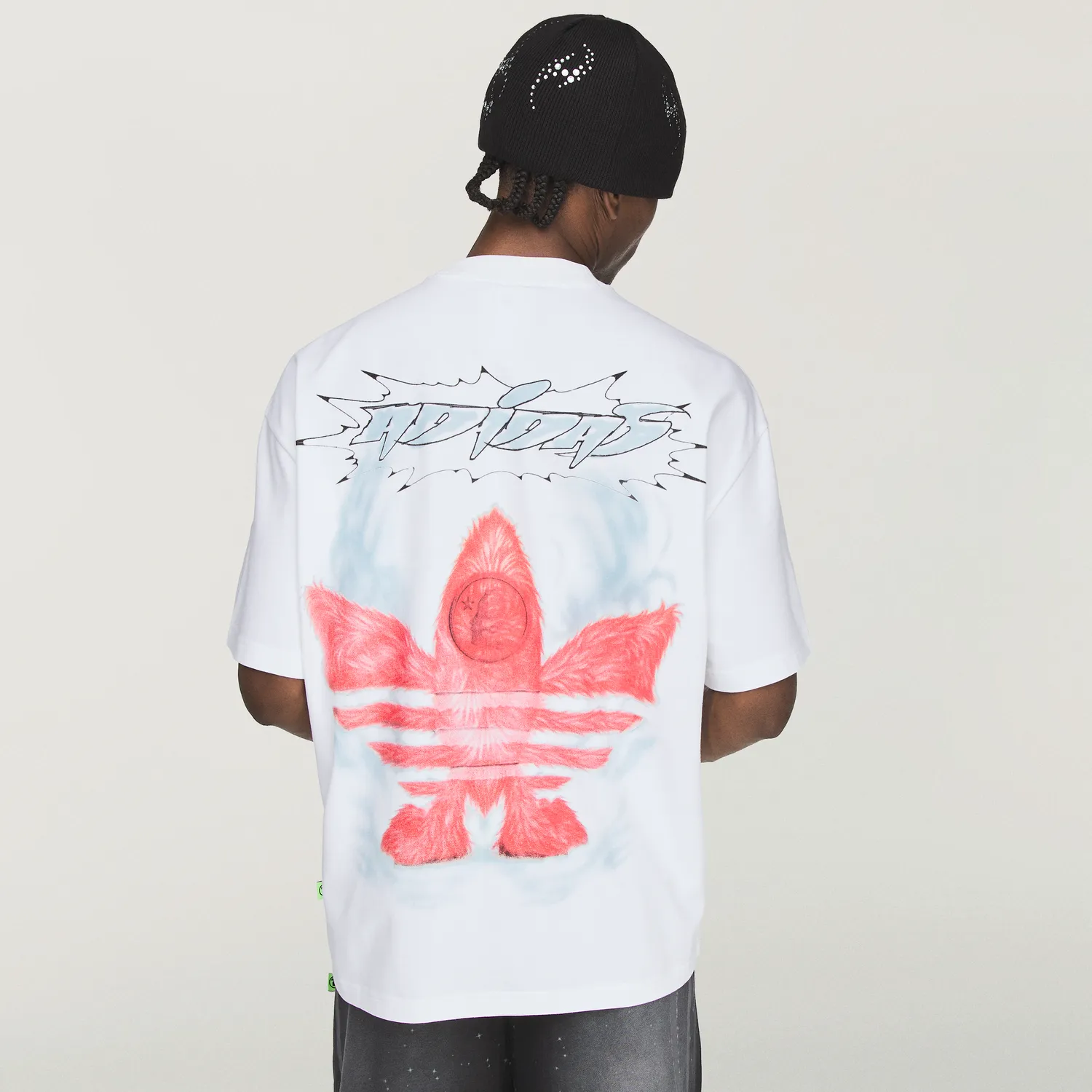 Hellstar x Adidas Graphic T-shirt hvid sten vask