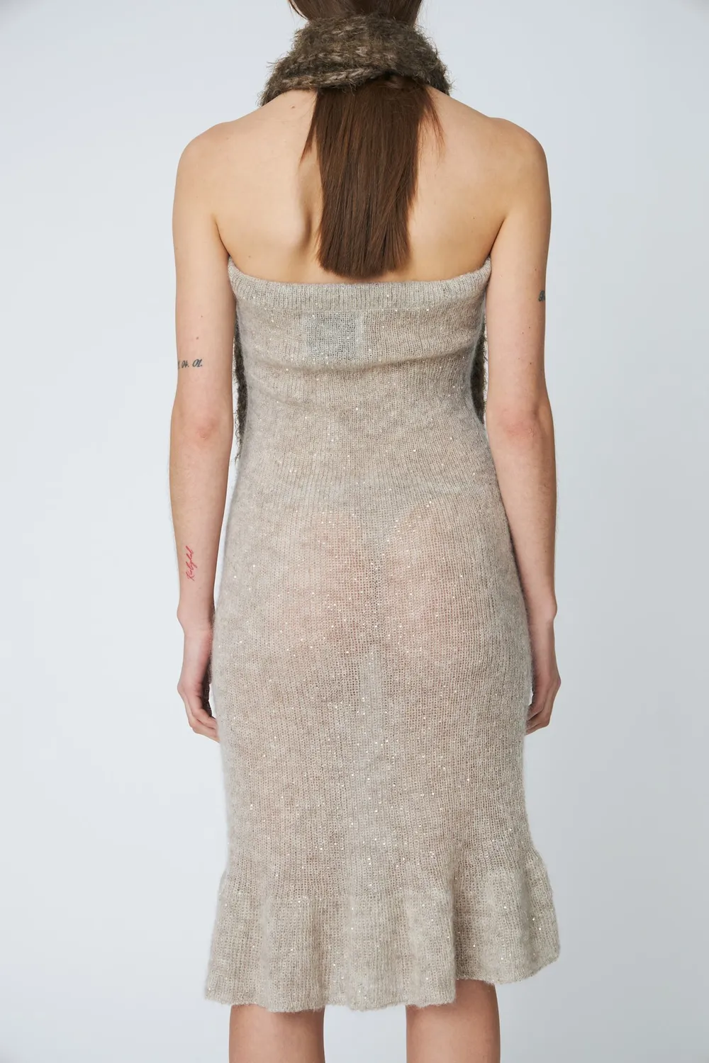 DAWNXDARE Maggie Dress strikskørt 110 cement mohair