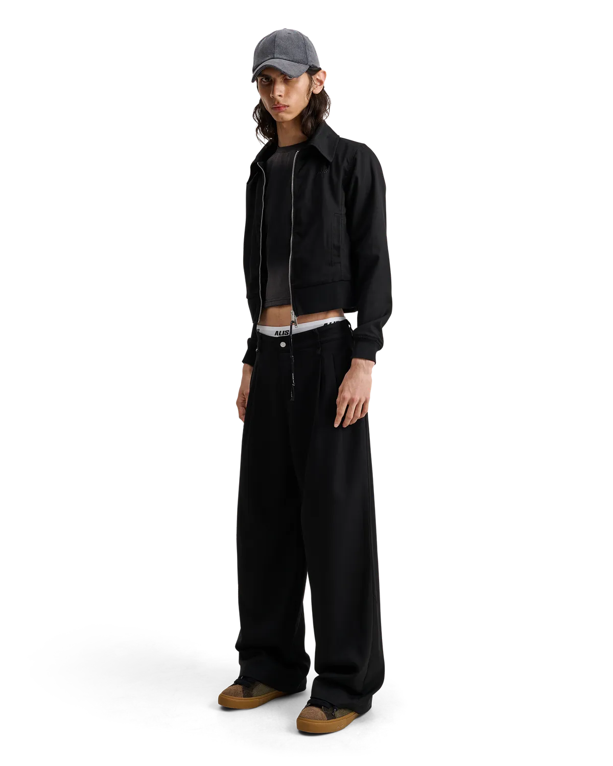 Alis Phylli Loosed Fitted Chino chino bukser sort stretch