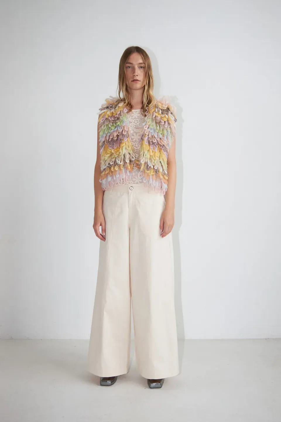 DAWNXDARE Barb 110 bukser kit bomuld wide leg