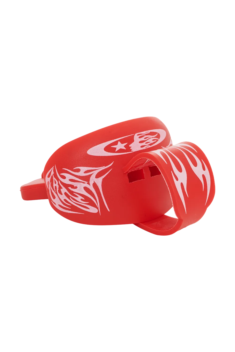 Hellstar Tribal Flame tandbeskytter hvid med strop