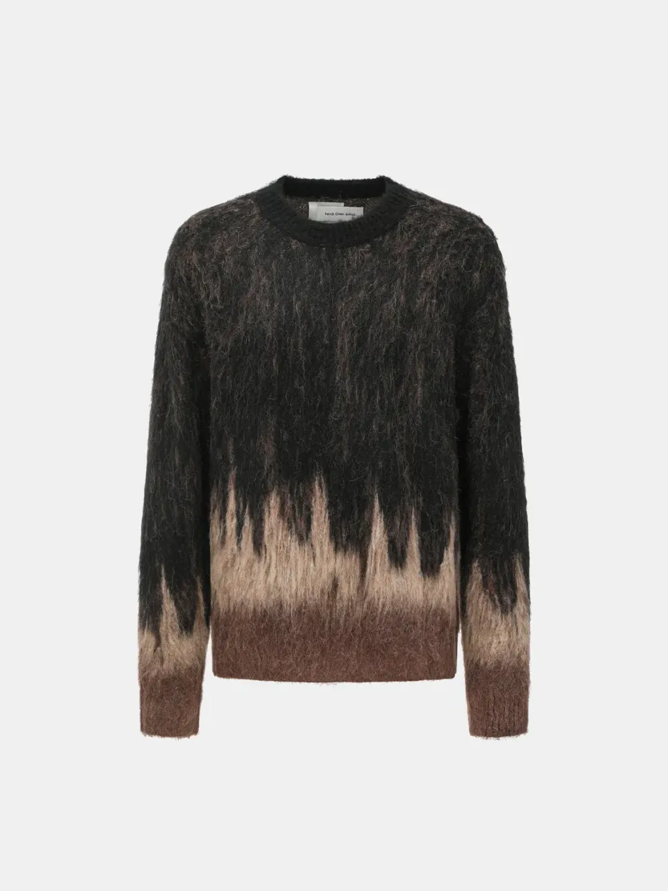 Feng Chen Wang Jacquard striktrøje sort brun