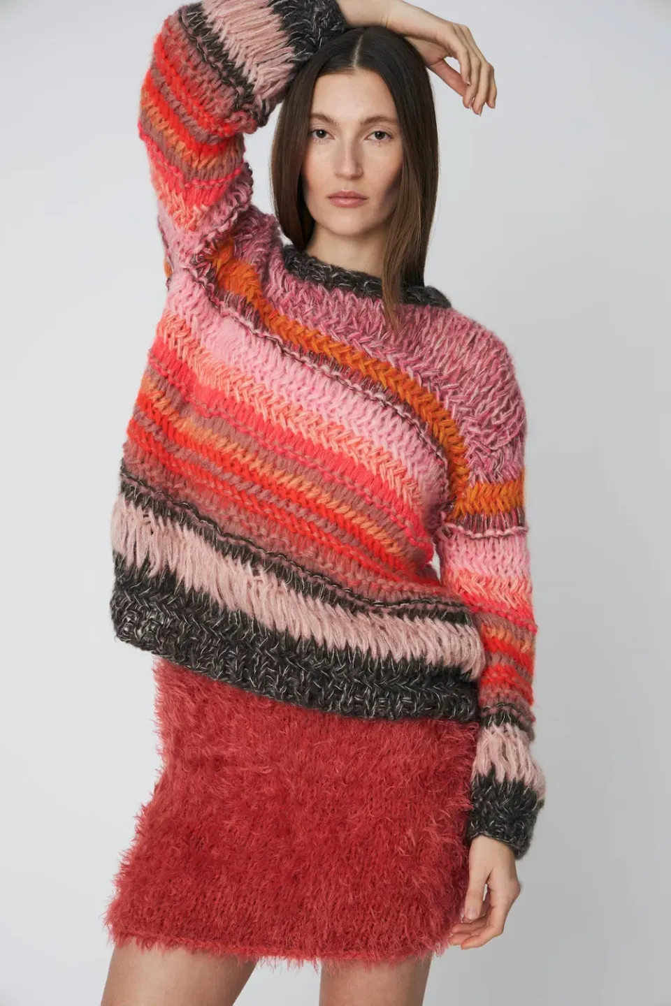 DAWNXDARE Genova pullover 220 Coral Pink mohair
