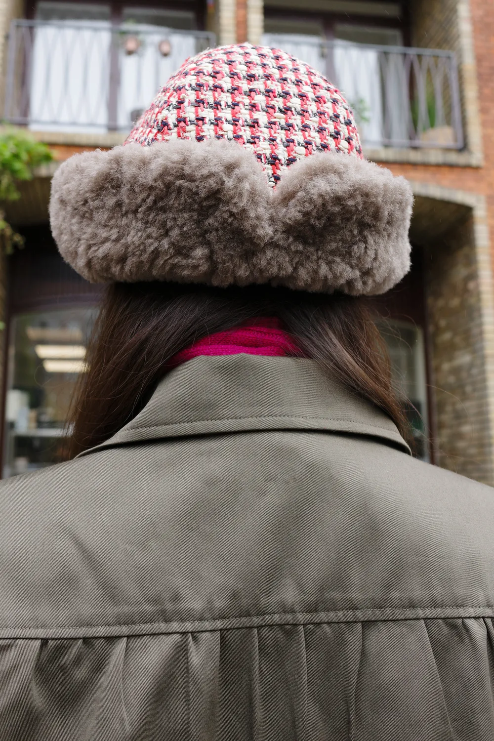Caro Editions Garden Hat Fake Fur tweed Small