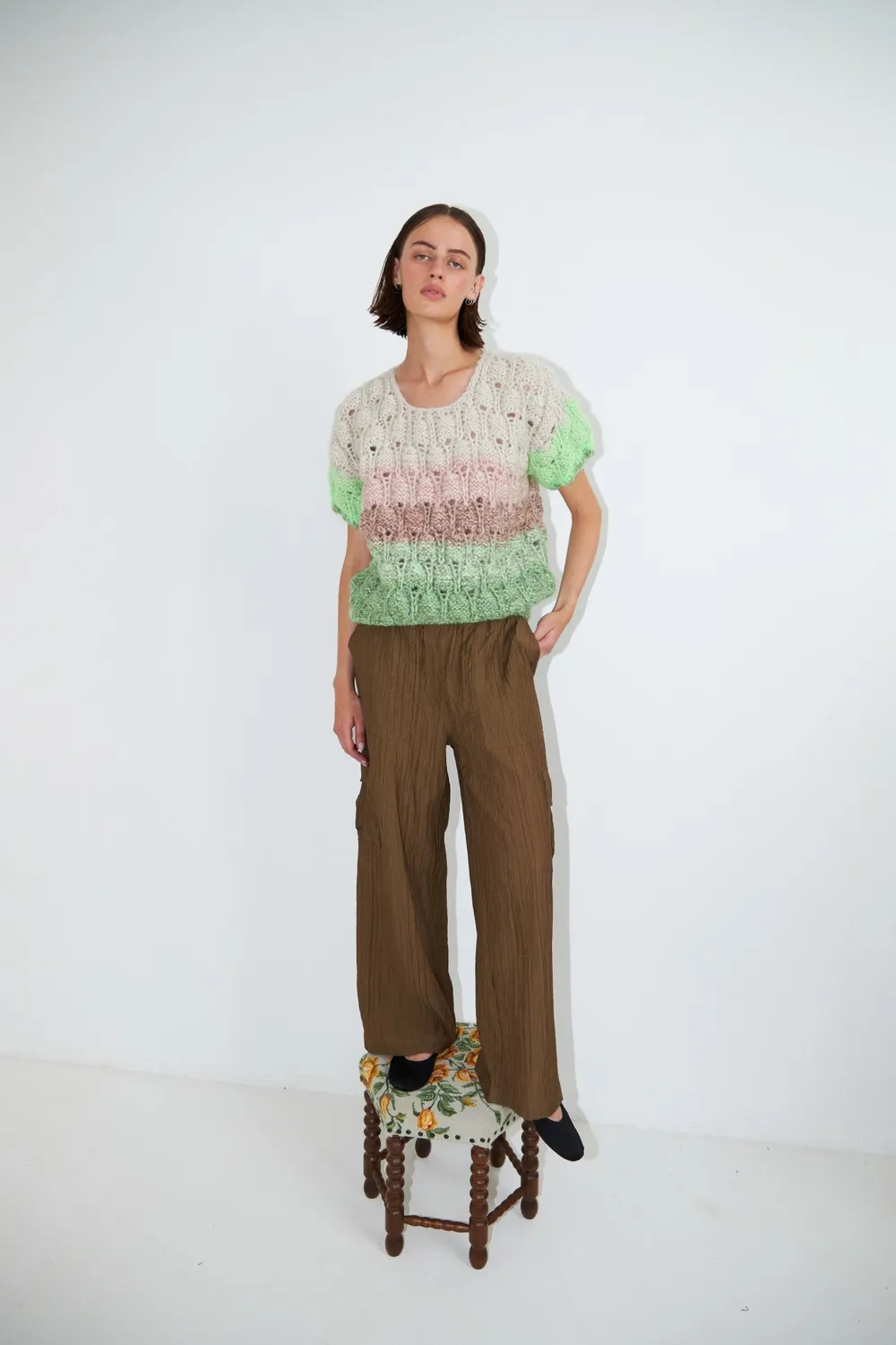 DAWNXDARE Acacia Shade strik top 416 lime