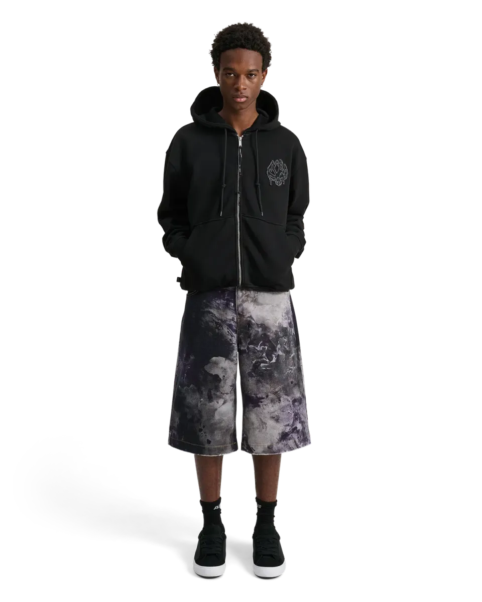 Alis Aaron hoodie faded black XS-XL lynlås