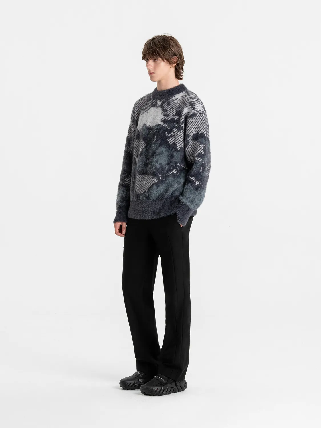 Feng Chen Wang Landscape Painting Jacquard sweater uld