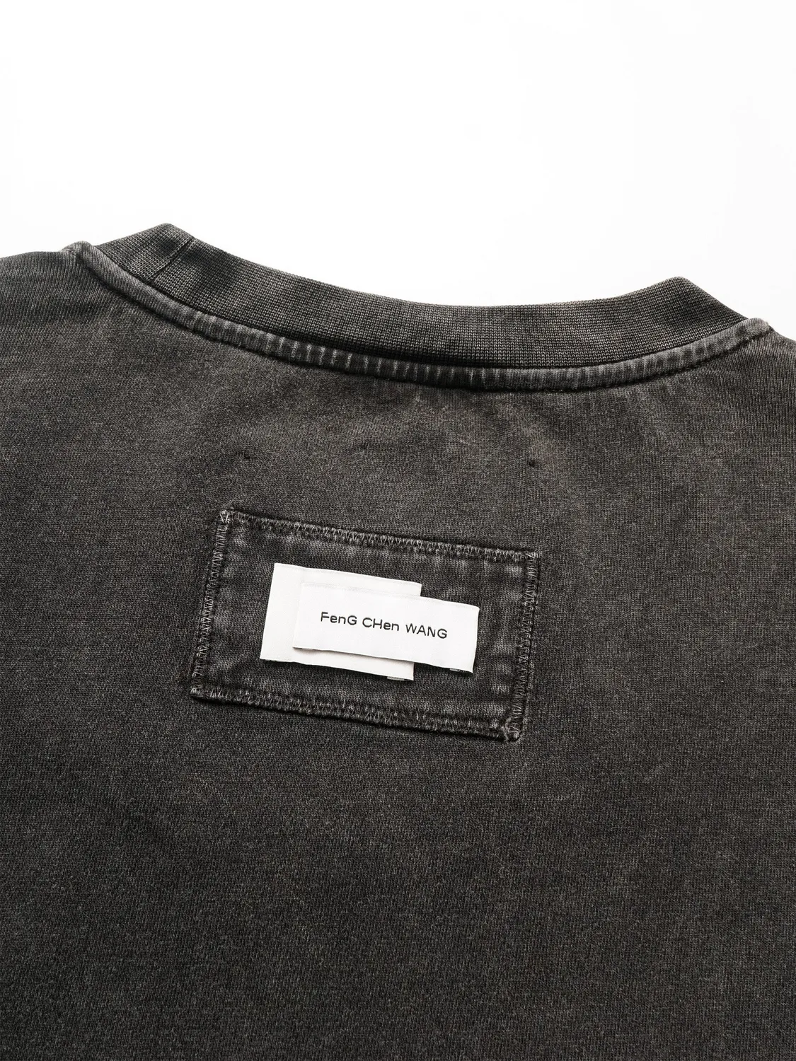 Feng Chen Wang sweatshirt patchwork mørk