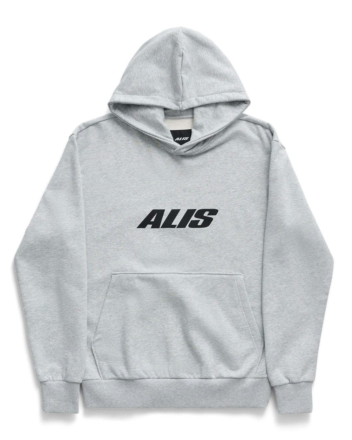 Alis Aori Chest Logo hoodie grey melange bomuld