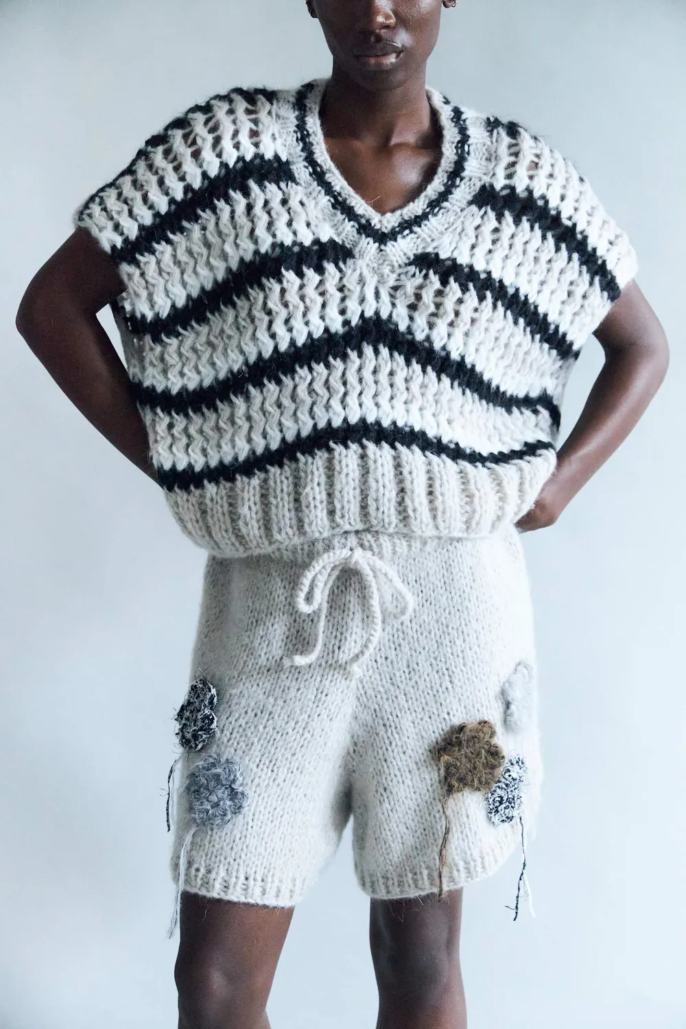 Dawnxdare Janie 110 Kit vest V-udskæring mohair