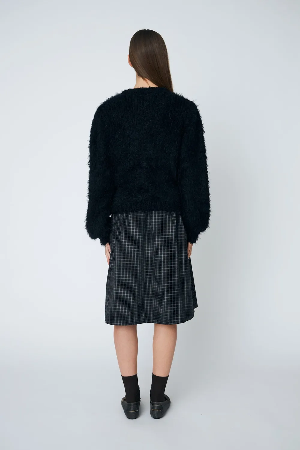 DAWNXDARE Babs pullover 199 Black pelsstrik