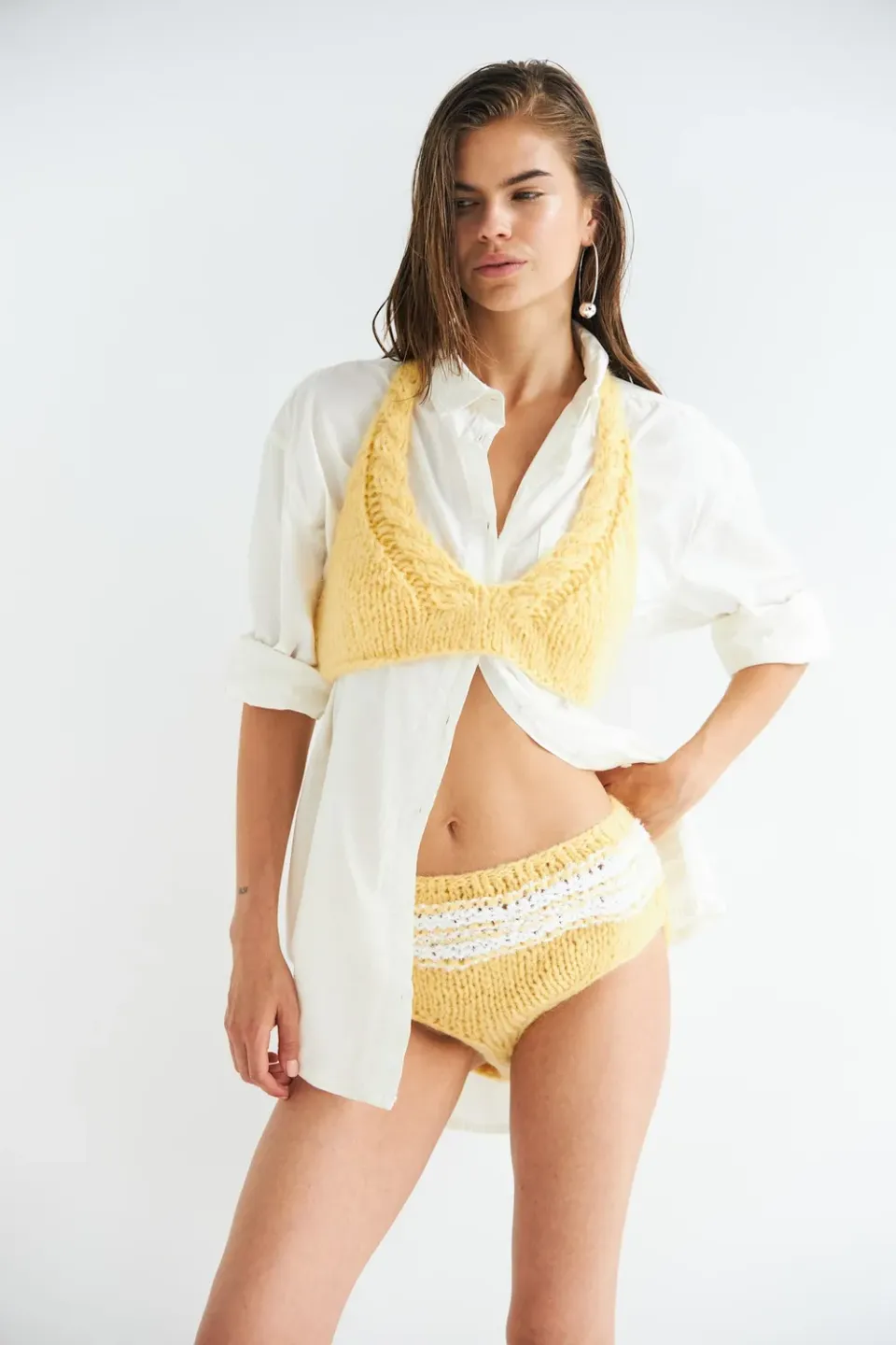 DAWNXDARE Elle 118 striktrusser honey håndstrik