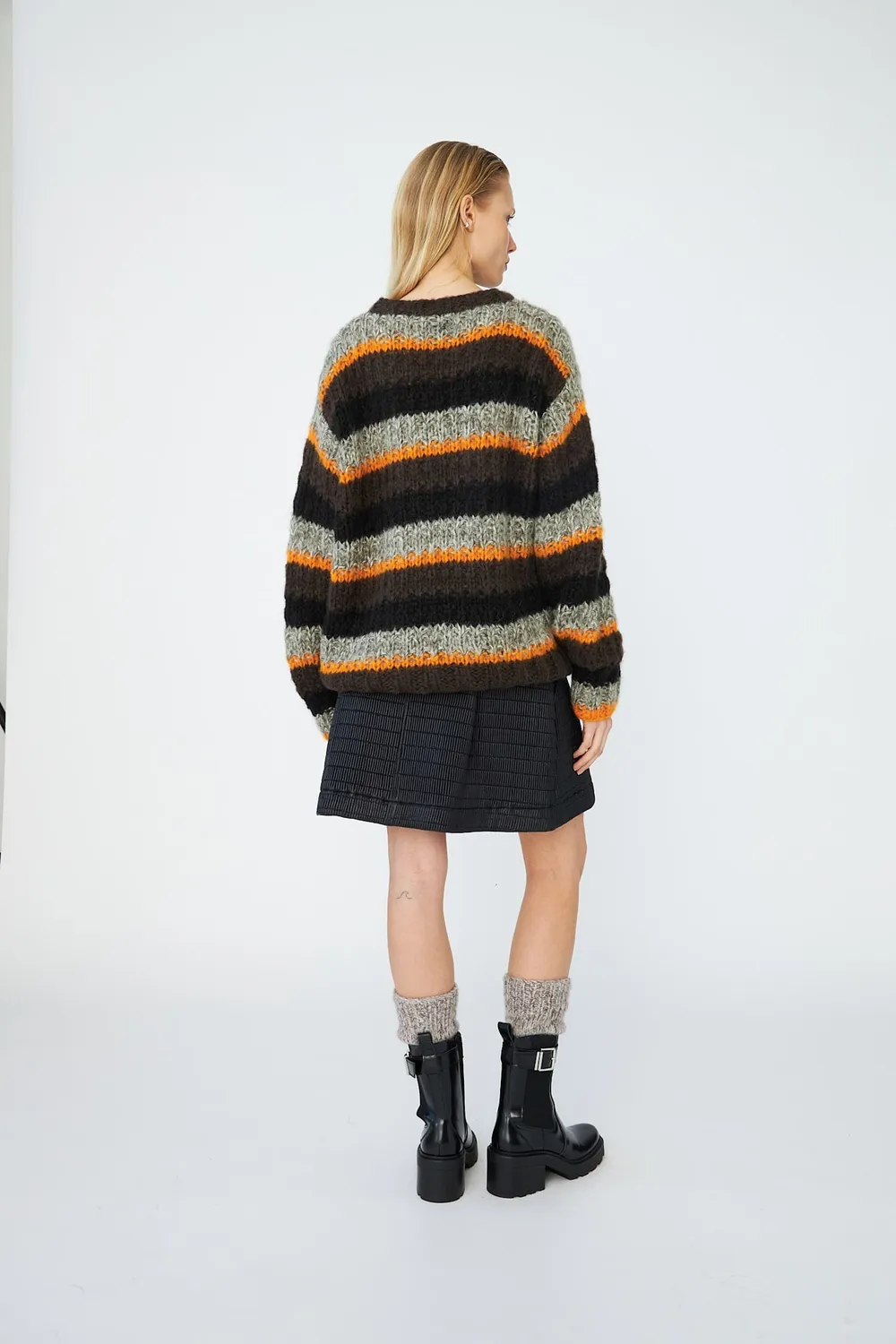 DAWNXDARE Savannah pullover 956 coffee stribet