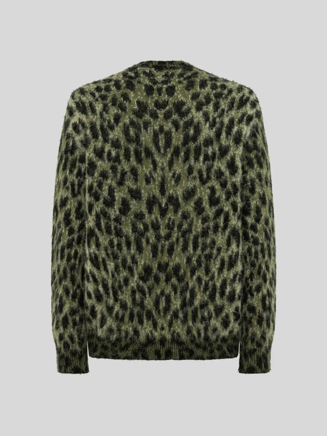 Laneus Boxy cardigan skovgrøn alpaka