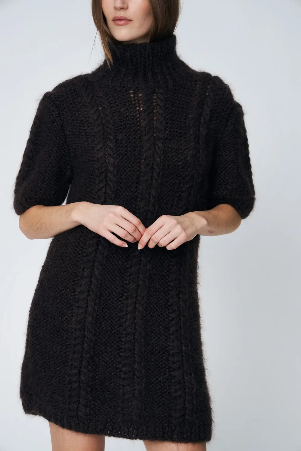 DAWN x DARE Smilla 855 Soil kjole strik mohair