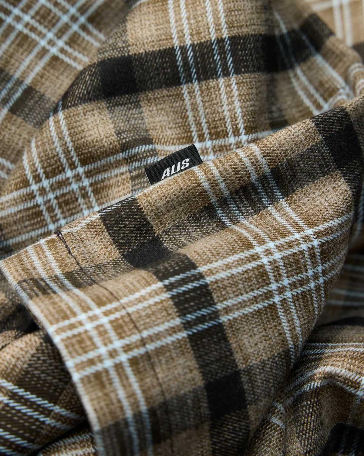 Alis Tody Double Layered skjorte Sand/Blue Tartan ternet