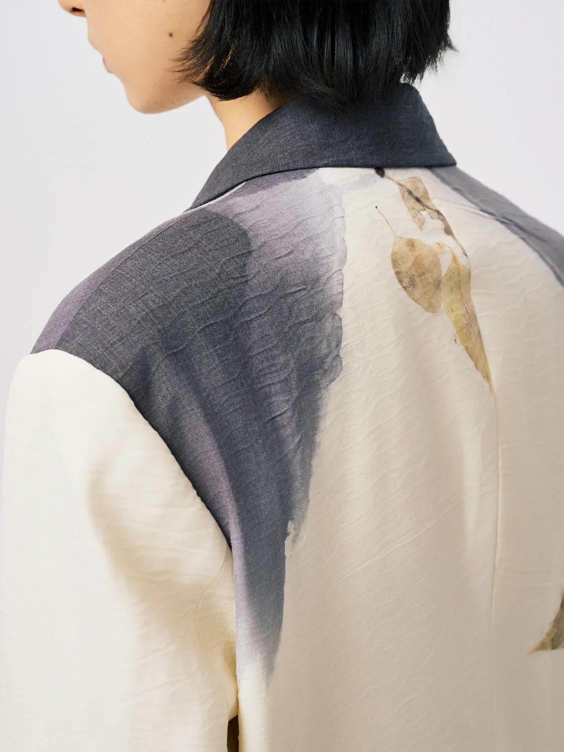 Feng Chen Wang Natural Plant Dye blazer blomstertryk