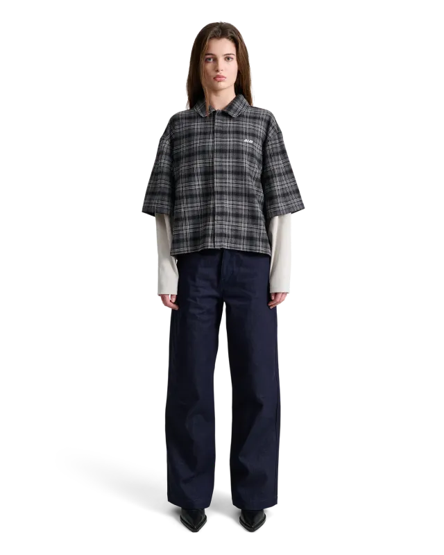 Alis Tody Double Layered Skjorte Grey Black Tartan