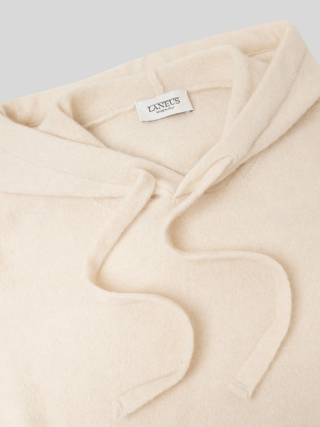 Laneus hoodie kashmir silke cream