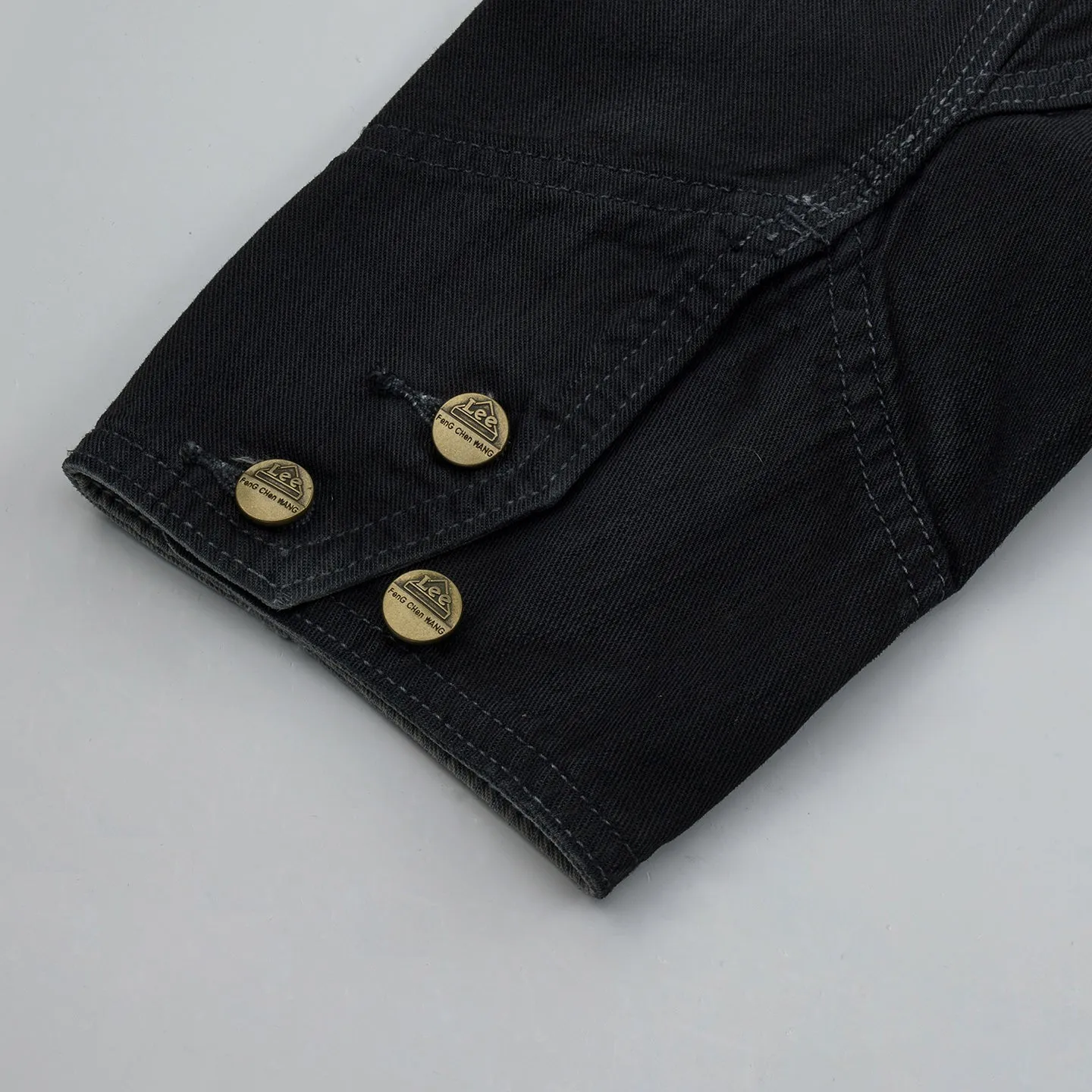 Lee x Feng Chen Wang 91B denimjakke dame grå cropped
