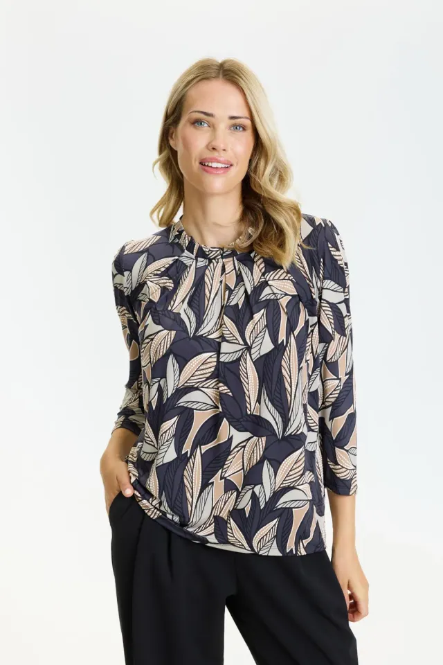 IN FRONT Grazia bluse jersey stræk