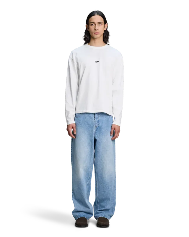 Alis Joshua Long Sleeve T-shirt hvid bomuld