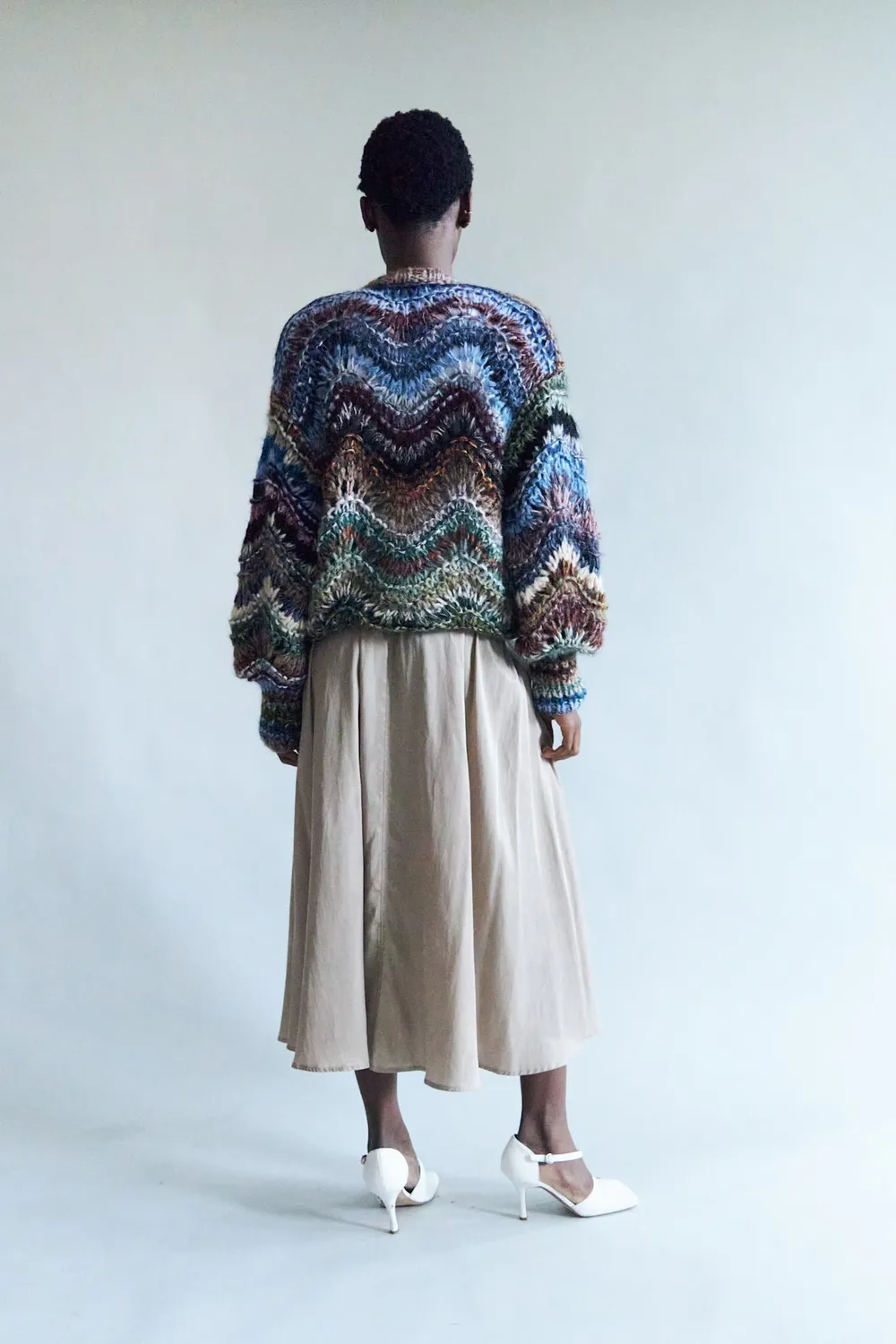 DAWN x DARE Amber 592 Khaki nederdel lang hør