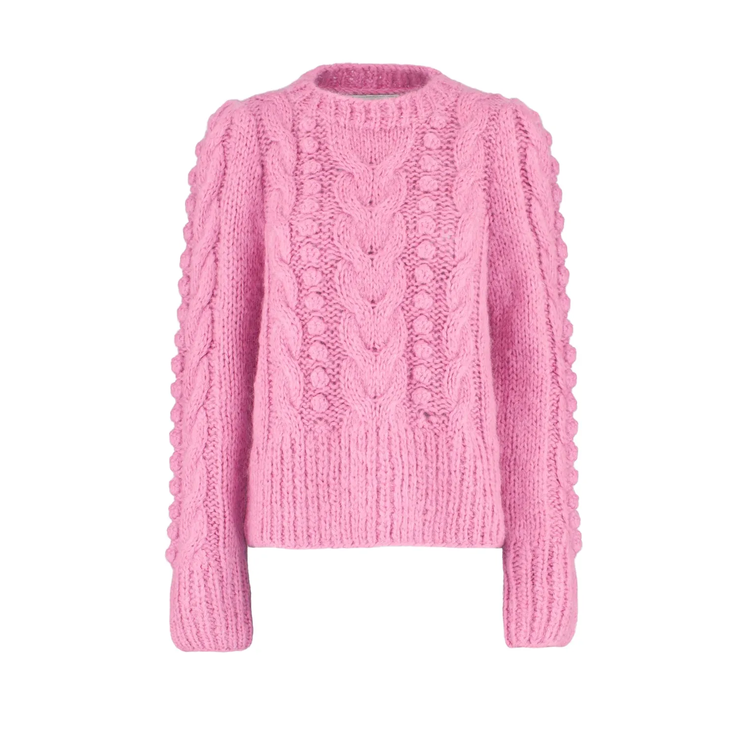 DAWNXDARE FANTINE CABLE 220 striktrøje pink