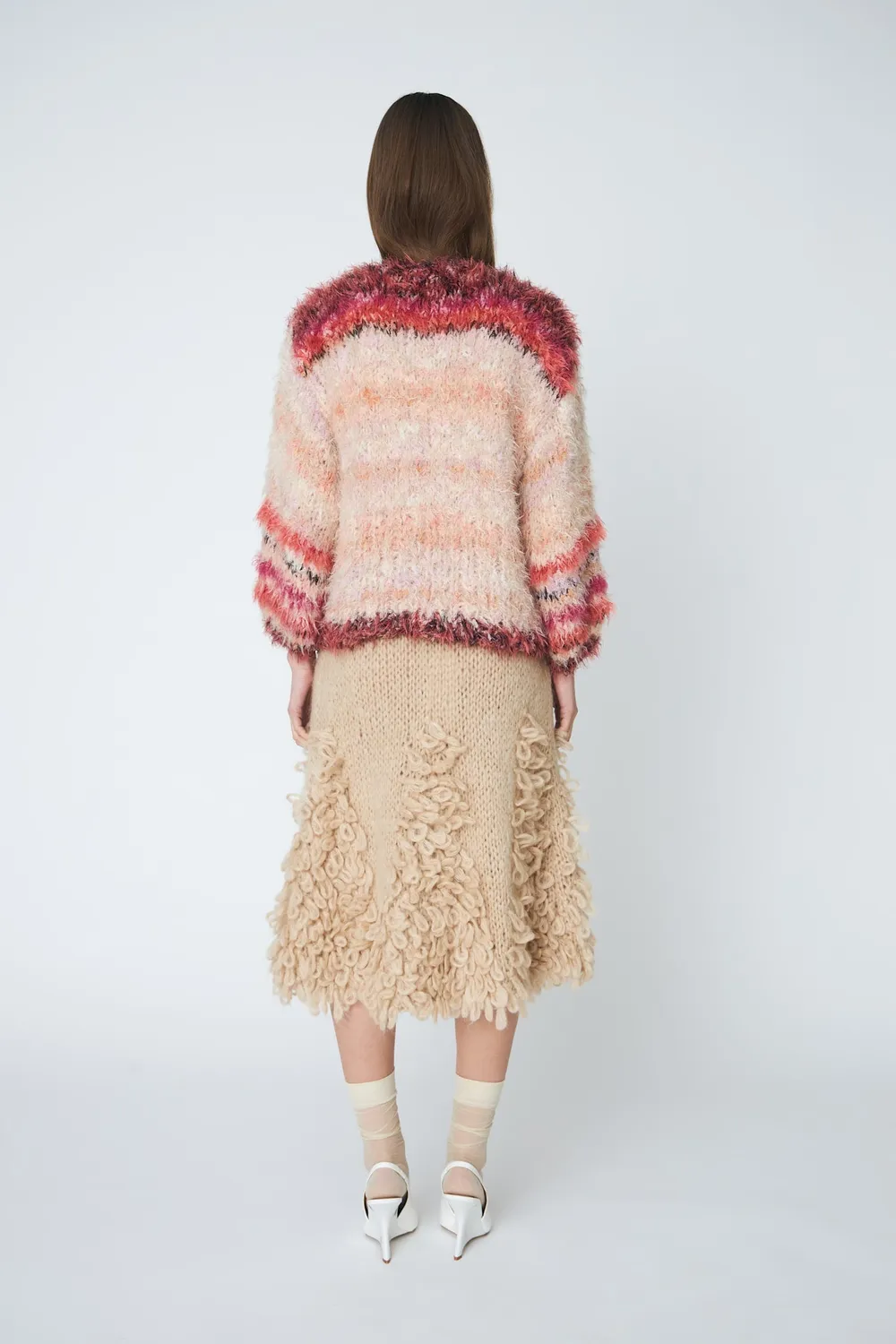 DAWNXDARE Edie strik nederdel 192 Peat – mohair