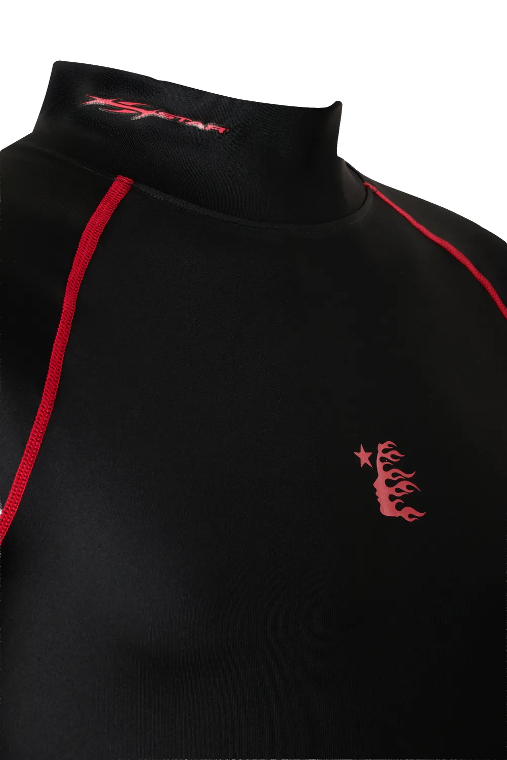 Hellstar Mockneck compression t-shirt sort