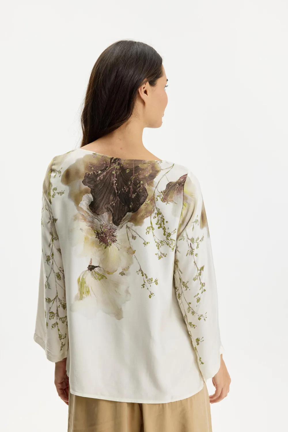 IN FRONT Silla bluse med print