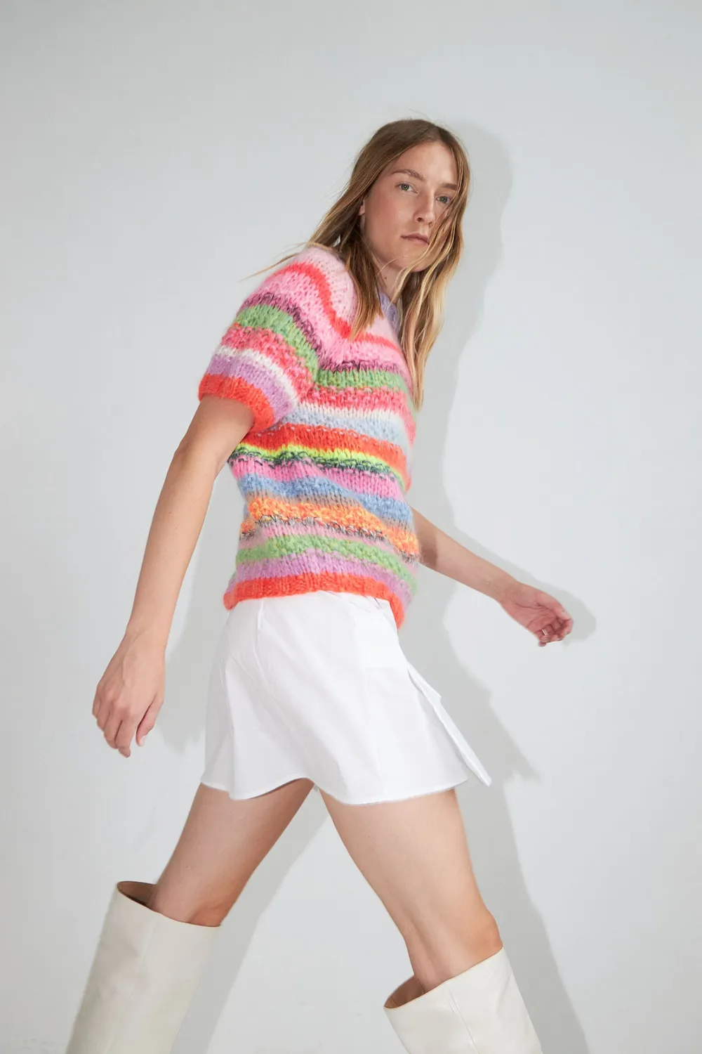 DAWNXDARE ESTELLE MULTI strik top 900 multi stribet