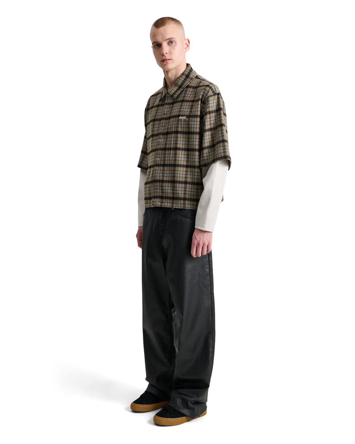 Alis Tody Double Layered skjorte Sand/Blue Tartan ternet
