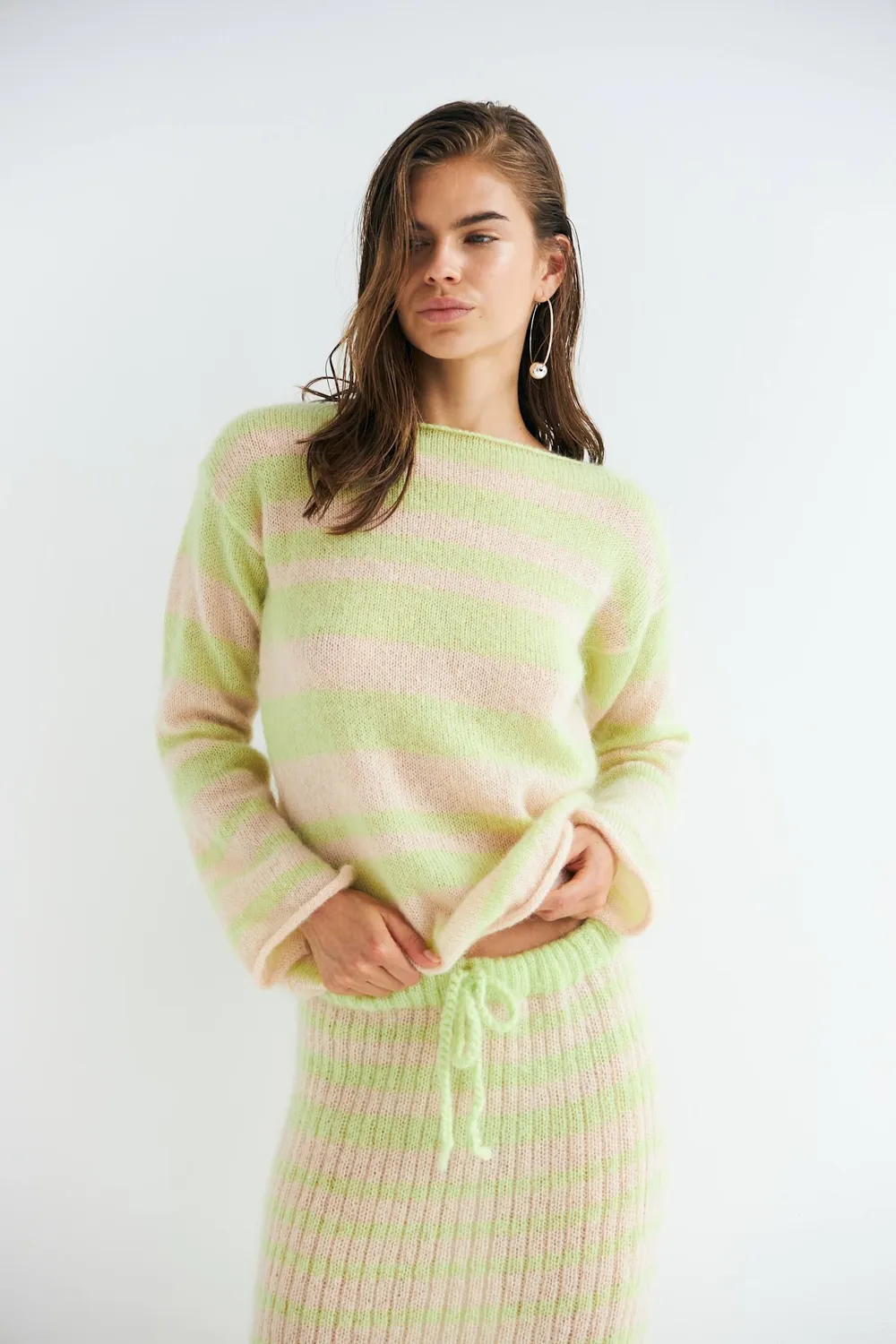 DAWNXDARE STARLETTE 118 Absinth mohair nederdel
