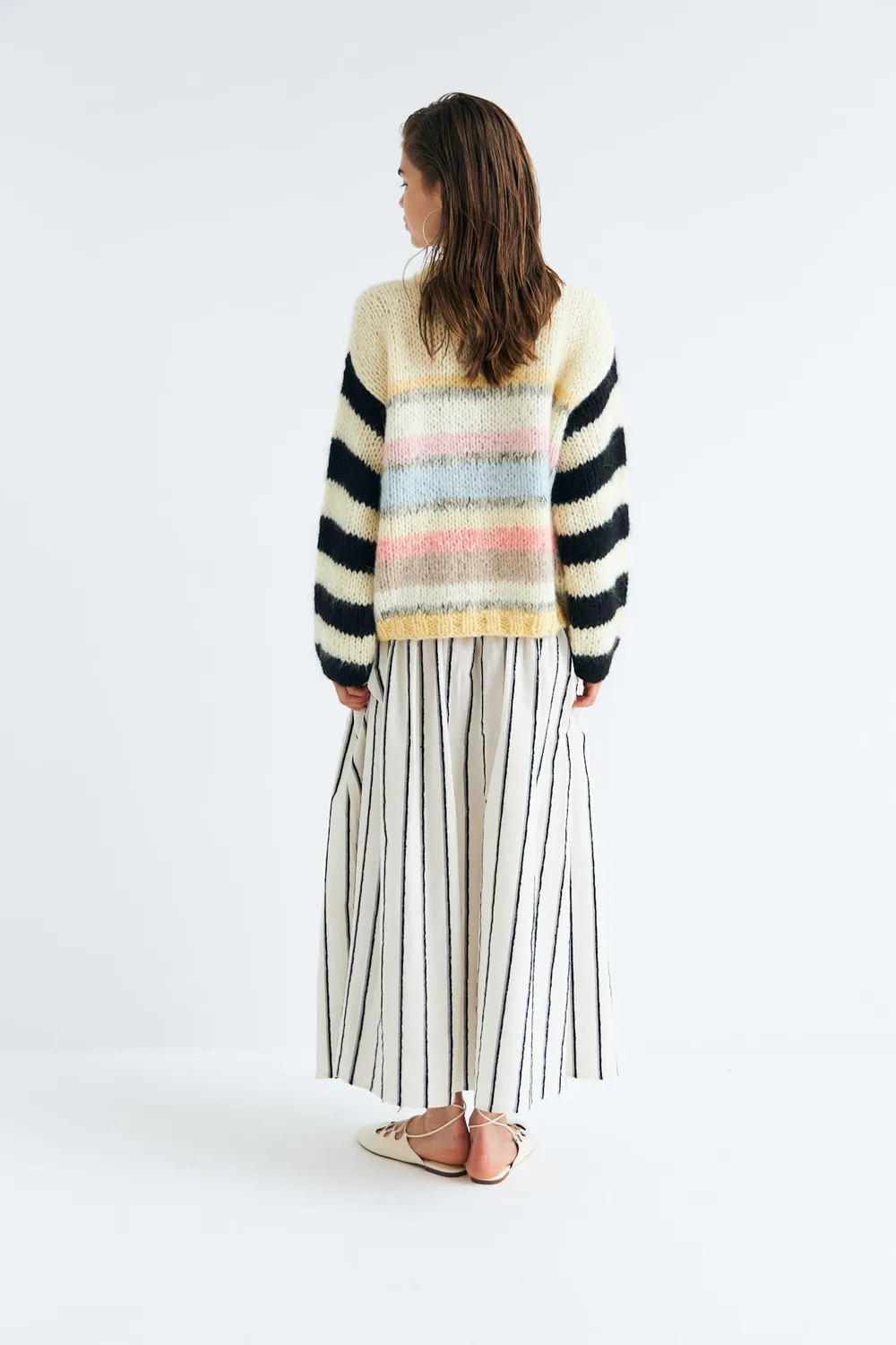 DAWNXDARE BEATE pullover 900 multi cropped mohair