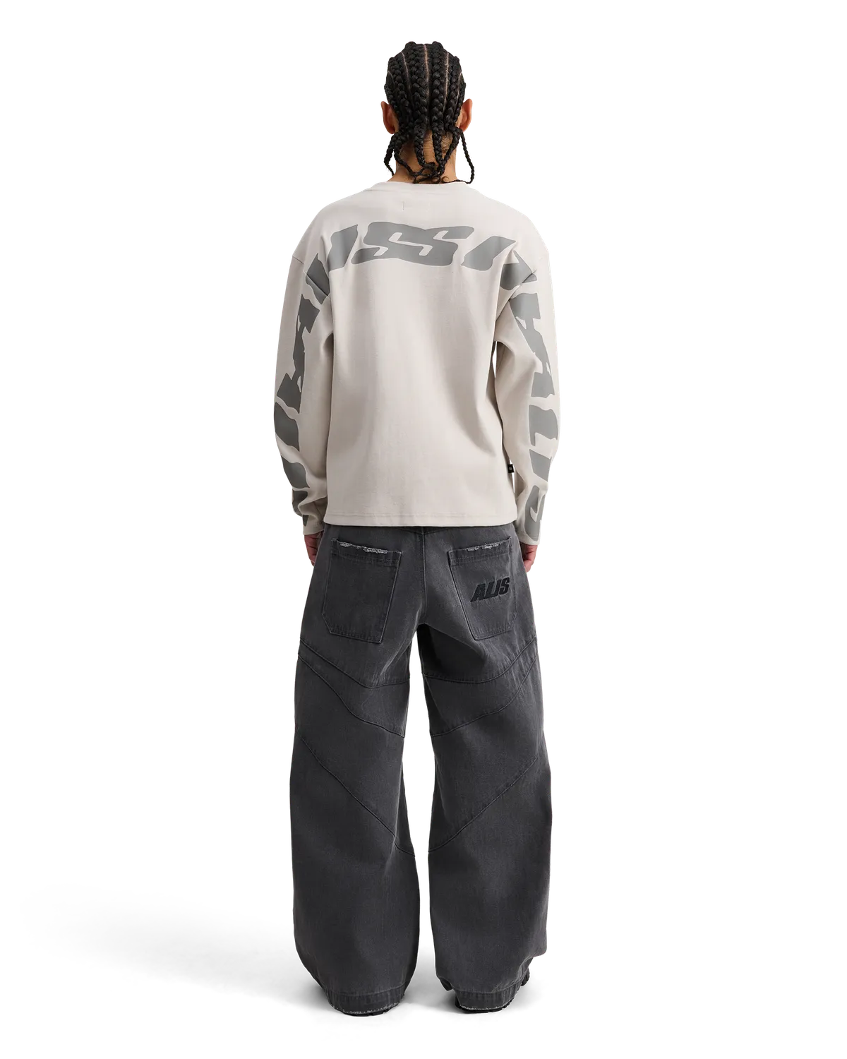 Alis Joshua Rib langærmet off white bomuld